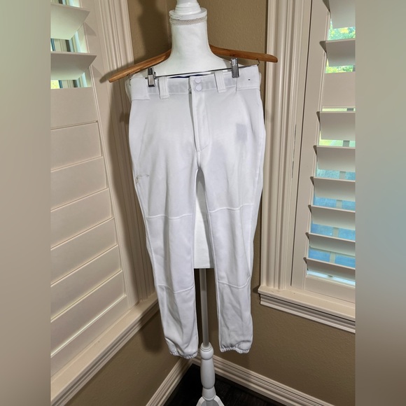 Mizuno Kids White Baseball Pants - Picture 1 of 7